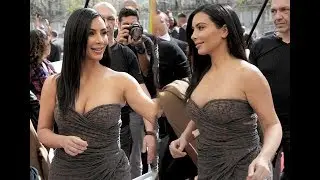 Kim Kardashian Flaunting Her Curves On The Road Publically