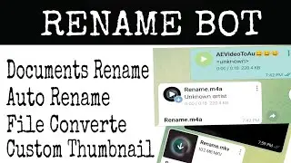 How To Own Telegram Rename Bot | Malayalam Mo Tech 