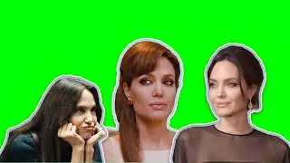 Angelina Jolie TOP HOLLYWOOD ACTRESS FOOTAGE GREEN SCREEN 4K