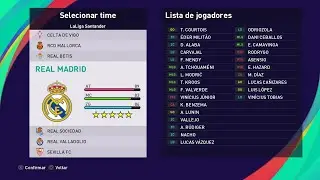 Real Madrid 100% atualizado PES 2021