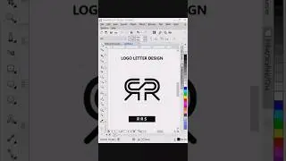 RRS Logo Letter Design in CorelDRAW 