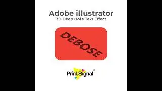 Adobe illustrator Graphic Design 3D Effect Tutorial for Beginners | #printsignal #printsguide