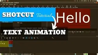 Text Animation | Shotcut Video Editor Tutorial #15
