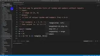 Generate a list of random odd numbers without repeats in Python