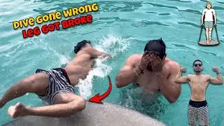 my leg got broke while i'am diving in pool | pair tut gaya ab kya hoga