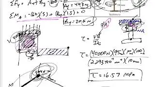 Mechanics of Materials - Overview of shear and moment diagrams and bending and shear stress