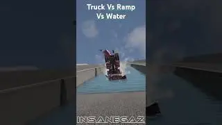 Truck Vs Ramp Vs Water #beamngdrive #highspeedcrashes #beamng