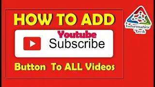 How To Add a Subscribe Button To YouTube videos | Subscribe Button Use in YT Videos as Watermark