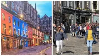 Edinburgh 🏴󠁧󠁢󠁳󠁣󠁴󠁿Walking // Victoria Street Grassmarket / George IV Bridge /