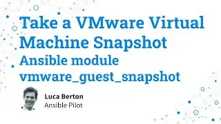 Take a VMware Virtual Machine Snapshot - Ansible module vmware_guest_snapshot