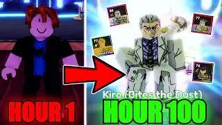 Starting Over and Spending 100 Hours To Obtain Every NEW JOJO PART 4 Unit In Anime Adventures..