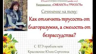 Сочинение 12. Как отличить трусость от благоразумия, а смелость от безрассудства?