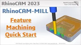 RhinoCAM 2023 Automatic Feature Machining (AFM) Quick Start