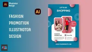 Trendy Fashion Sale Poster Design Using Adobe Illustrator | Fashion Sale Flyer Design in Illustrator