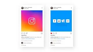 Cloning Instagram Website Post Card using Html CSS & Javascript | Web Design Tutorial