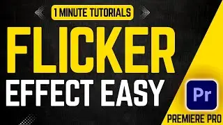 Easy Flicker Effect Tutorials In Premiere Pro 2024 | Adobe Tutorials
