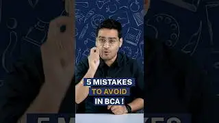 💥5 Mistakes BCA Students Must Avoid💥 Helpful for Good BCA Career! 