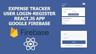 Expense Tracker App User Login-Register | React & Firebase