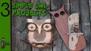 3 Fast and Easy  Owl Woodcrafts Anyone Can Do (DIY)