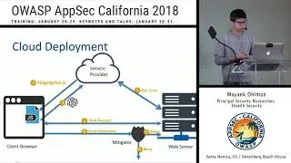 APPSEC Cali 2018 - Breaking Fraud and Bot Detection Solutions