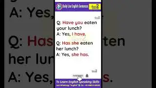 Daily Use English Sentences | Spoken English Sentences | English Grammar Sentences | Way 2 English