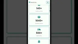 Responsive Hospital Website | #shorts