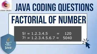 Factorial Of Number In Java | Java Coding Questions | Java Interview Questions | Factorial