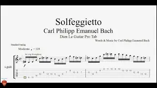 Guitar Tutorial with Free TABs - Solfeggietto by Carl Philipp Emanuel Bach