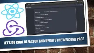 25 - React and Spring Boot: Let's do code refactor and update welcome page | Bind vs Arrow Function