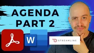 How to make an agenda accessible WCAG 2.1 AA | Microsoft Word | Adobe Acrobat | Streamline | Part 2