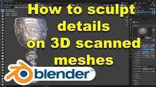 BlenderKit - Add details to 3D scanned meshes