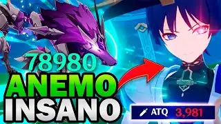 Le di a el SCARAMOUCHE la MEJOR BUILD del JUEGO y se CONVIRTIO en el MEJOR DPS ANEMO! Genshin Impact