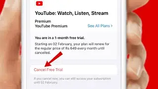 How To Cancel YouTube Premium Free Trial iPhone 2024 | Cancel YouTube Premium Membership iPhone,iPad