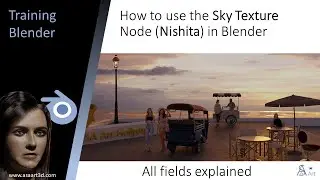 How to use the sky texture node (Nishita) in Blender