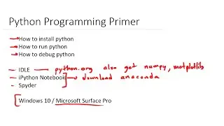 Python Programming IDE Primer