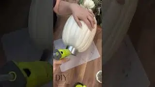 Easy Fall Floral Pumpkin Tutorial | DIY Home Decor @youtubecreators #youtubehighfive #craftideas