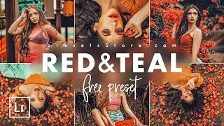 Red & Teal Preset for Mobile Lightroom 2020 | Tutorial | Download Free Summer Bright Juicy Preset