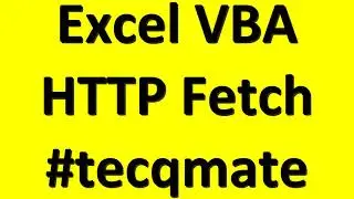 ⚡ Excel VBA🔥 Fetch Data From HTTP URL 