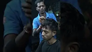 Indian Old School Champi Head Massage ASMR With Neck Cracking #shorts