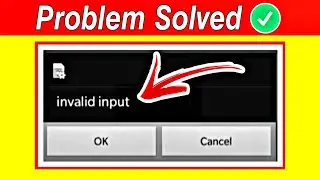 Invalid input problem in mobile | invalid input error in application problem solved | Sim toolkit
