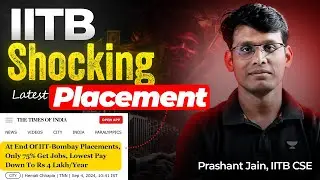 *IITB PACKAGE DROPS TO 4 LPA* | Shocking Placement Reality Explained by IITB CSE ✅