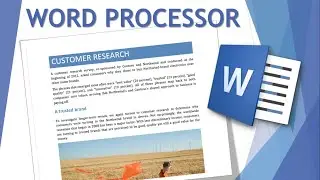 ICT - Word Processor