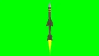 Missile Green Screen-Rocket Flight Green Screen HQ!