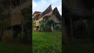Our house on the island of Java was made entirely of bamboo, and stood in the middle of the jungle.