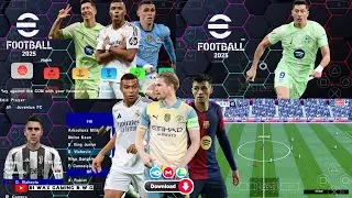 eFootball PES 2025 PPSSPP Download Update UCL New Kits 24/25 Season & New Transfers Best HD Graphics