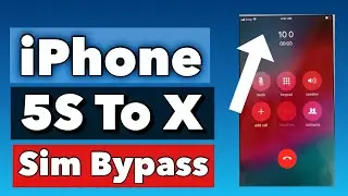 iPhone 5s to x icloud Bypass With Sim Working |Hello screen bypass with signal 5s to X |