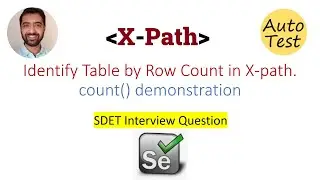 Identify Table by Row Count in X-path