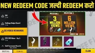 CG VIDEO MILESTONE REDEEM CODE | 6 Million View Milestone Redeem Code 2022 | BOMB SQUAD REDEEM CODE