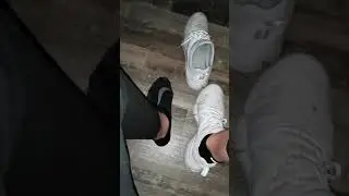 Sweaty Nike Socks and Feet after Workout