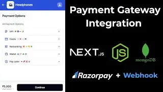 Razorpay Payment Gateway Integration in Node.js and Next.js | NGROK | Webhook | UPI & Cards